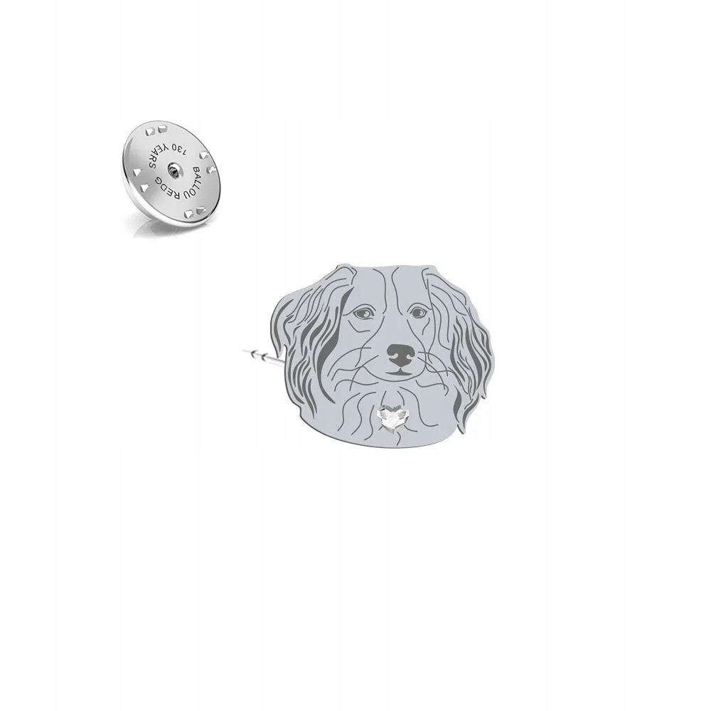 Odznak Stříbrná s pejskem Holandský plašič 925 Šperky Dedikace Bonus