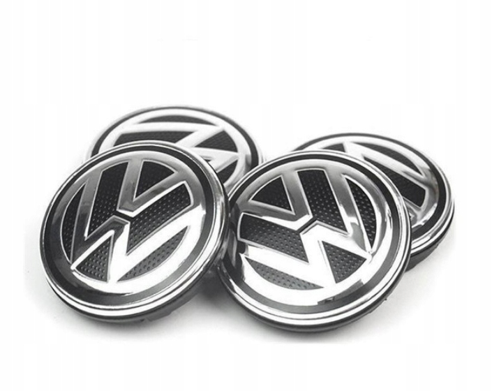 

Volkswagen Vw Dekle Dekielki 65mm Czarne Kpl Alu