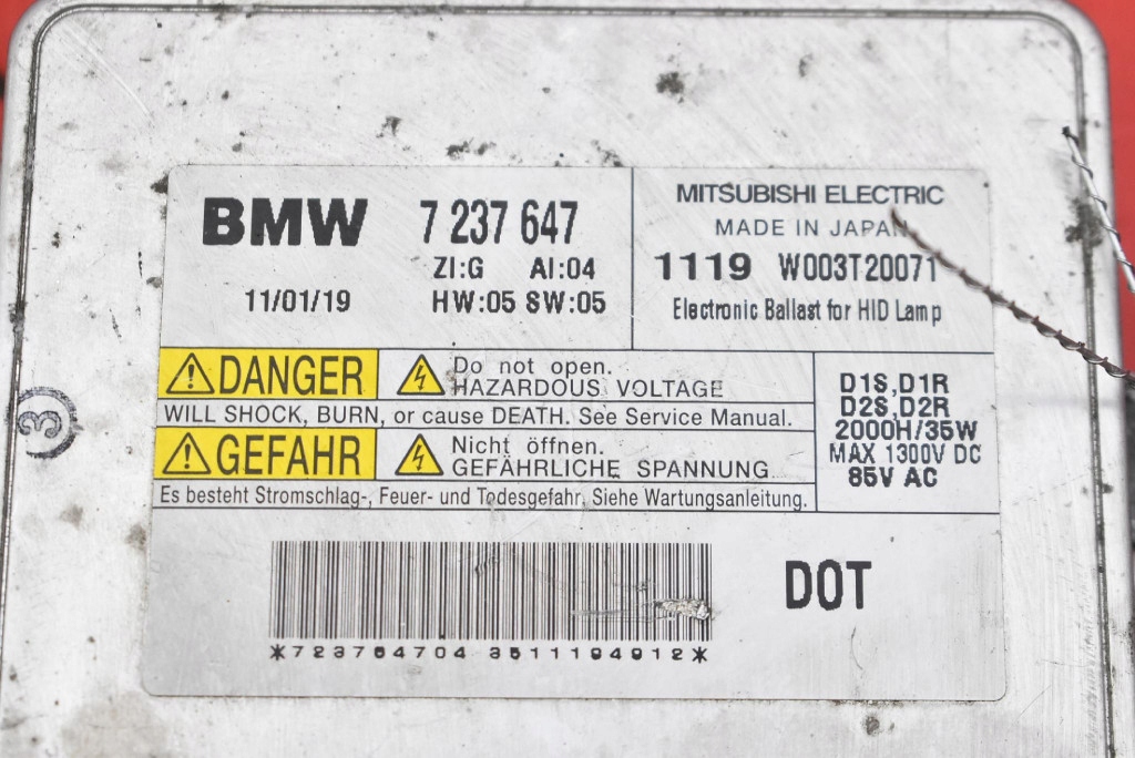 control unit KSENON XENON LEWA7237647 BMW E90 E91 LIFT 08-13