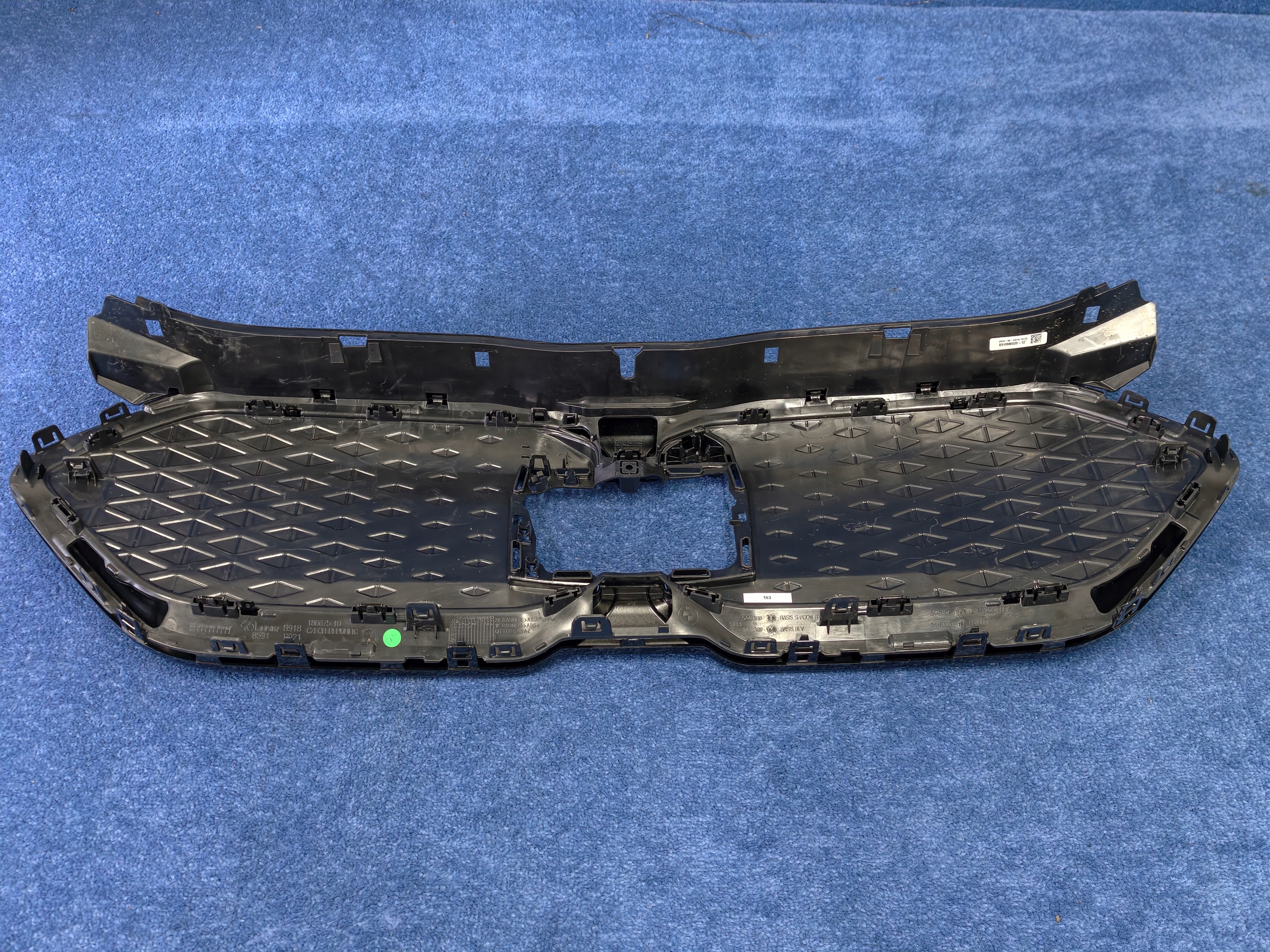 BMW iX2 U10 2023- front PREKLADgrill BASIS without LED SHADOW black 5113 5A4B3D3