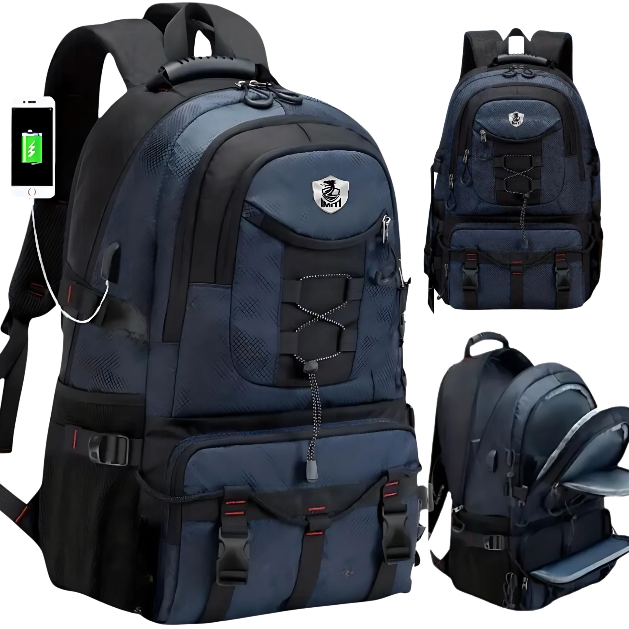 Plecak Młodzieżowy Miejski Na Laptopa Wodoodporny Pojemny Do Pracy 40L