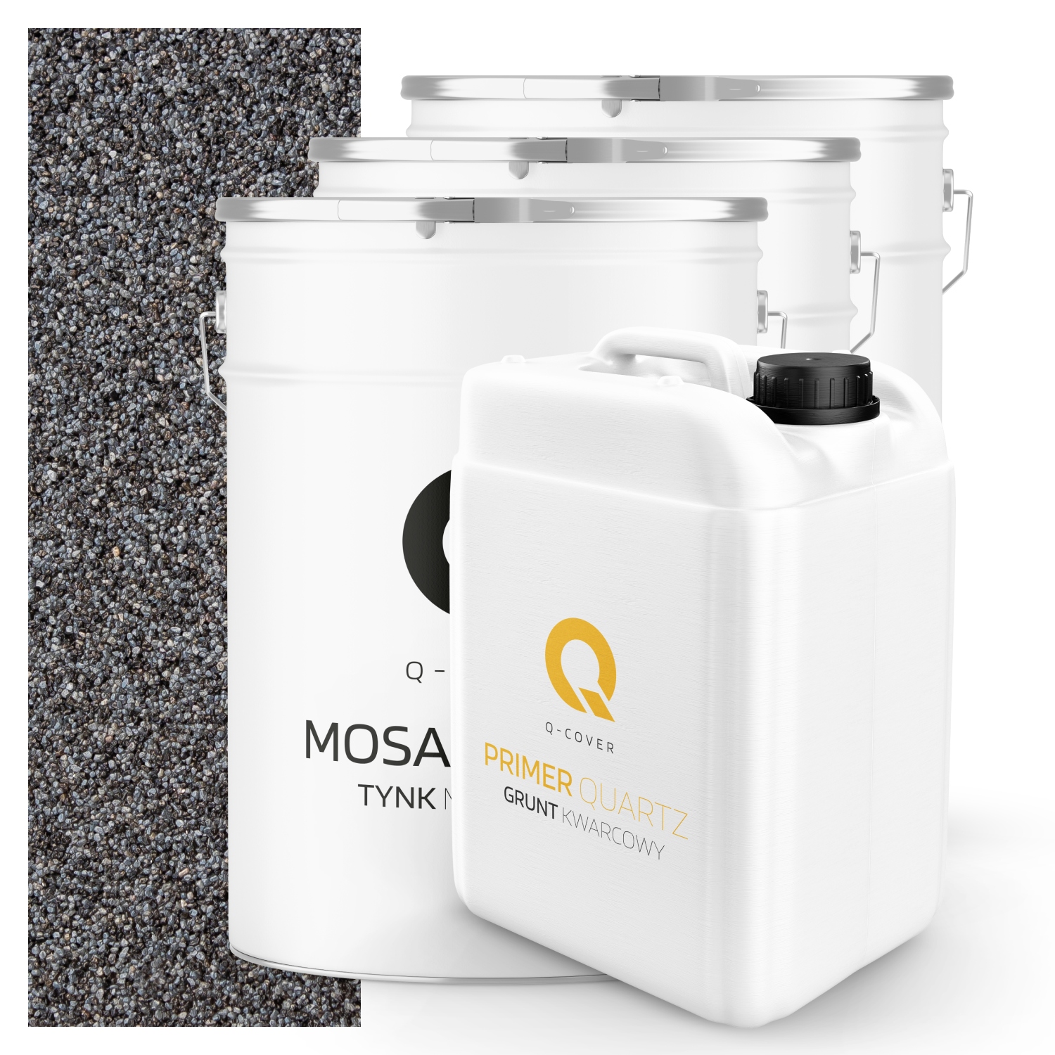 Mozaiková Omítka penetrační nátěr Sada 20m2 tmavě šedá grafitová M42