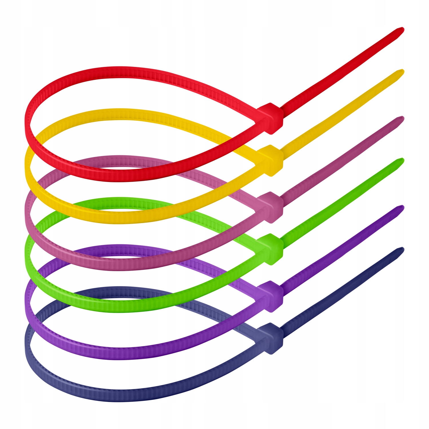 Orno OR-AE-13315/NO Zestaw opasek kablowych 4.8x300mm, neonowe, 120 sztuk