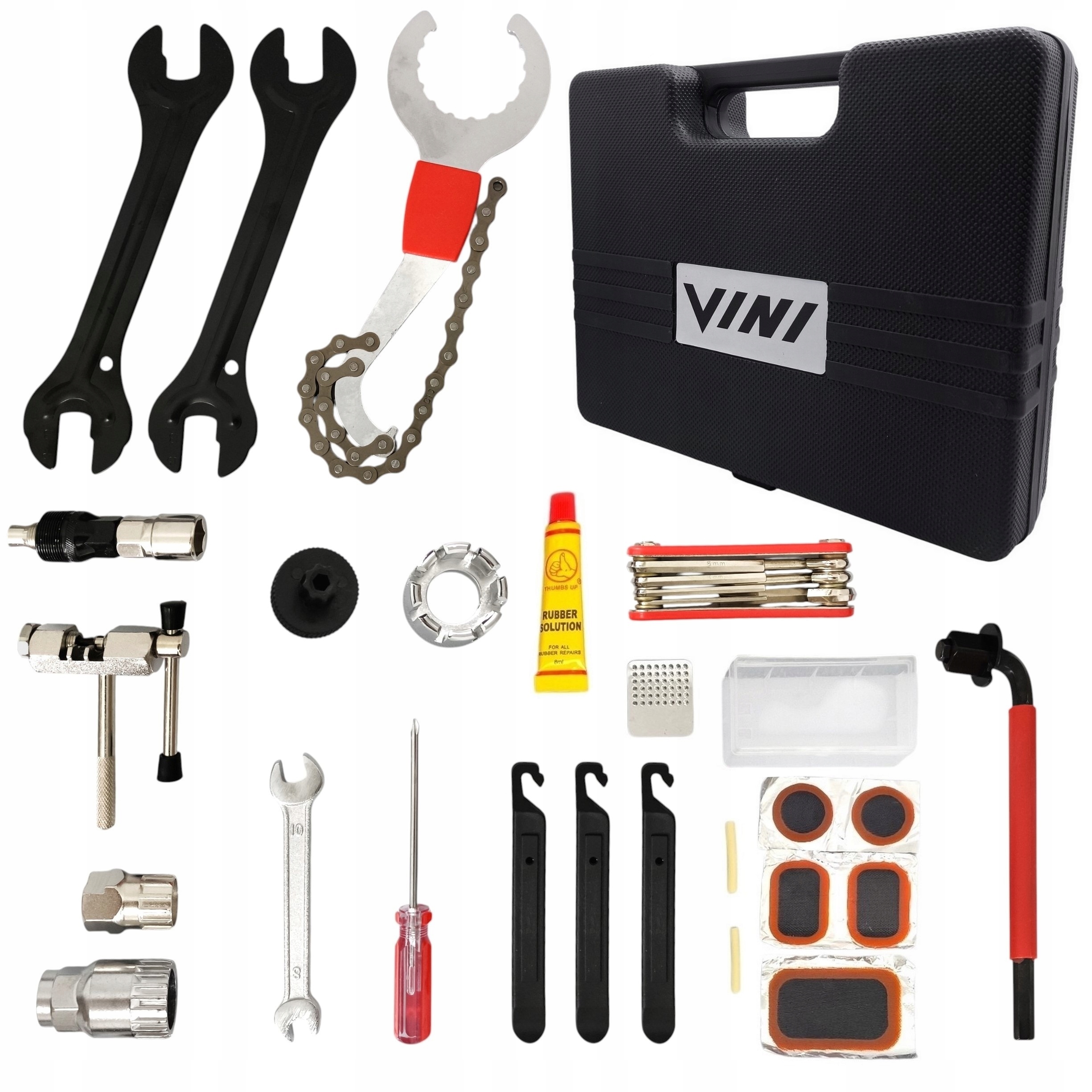Zestaw narzędzi kluczy rowerowych 18 szt skrzynka z narzędziami walizka