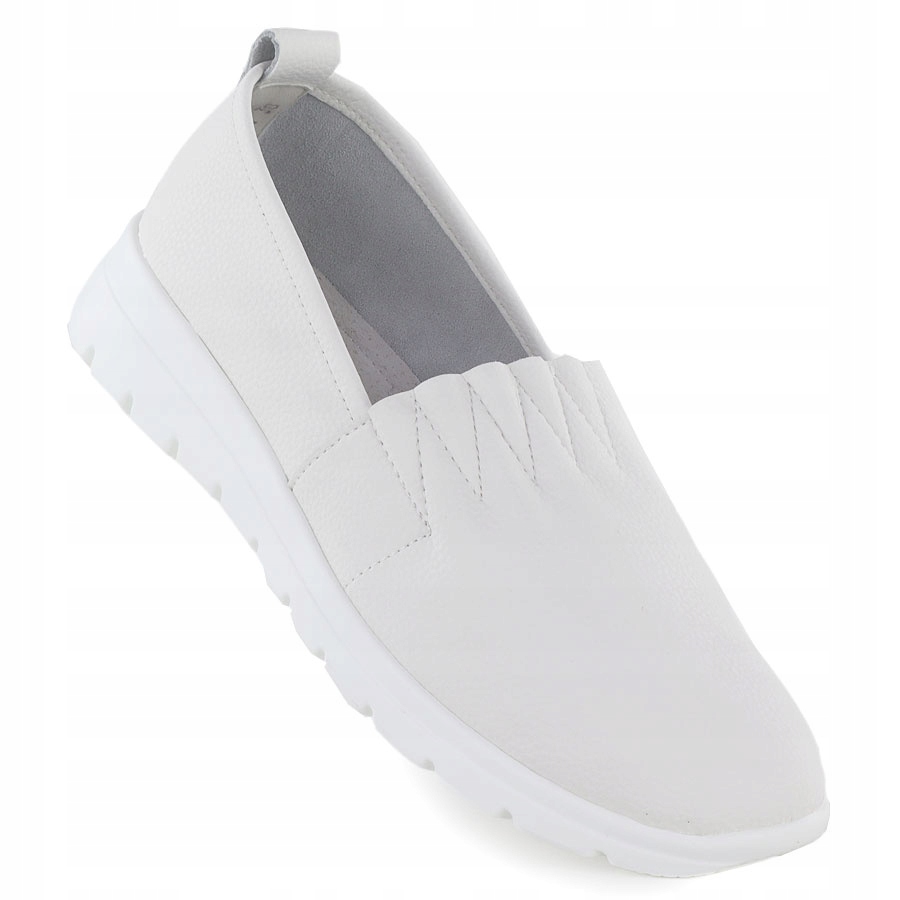 Dámské kožené polobotky N.a.w. JHY061 39, bílé