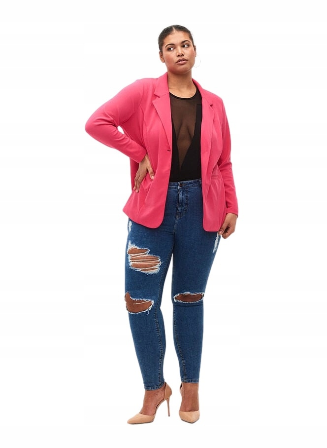 Zizzi Modré Džíny S Dírami 002B 52