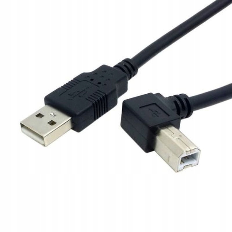 

Kabel kątowy Usb 2.0 do drukarki Am Bm Prawy 2M
