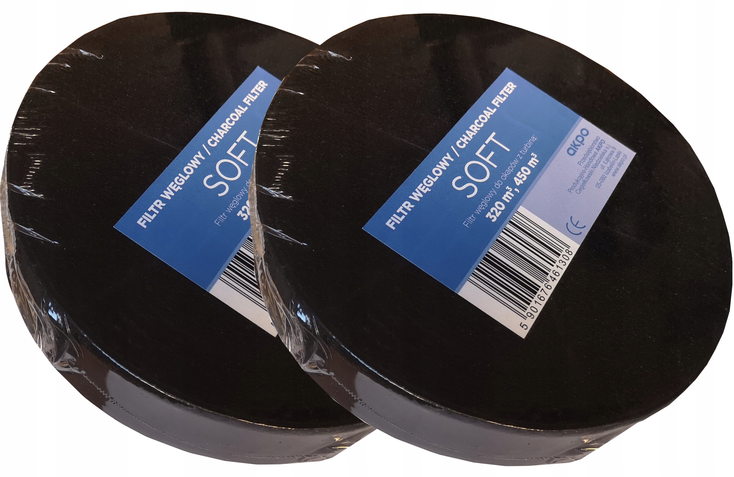ORYGINALNE FILTRY WĘGLOWE do okapu AKPO BALANCE PRO z turb. 320/450m3 2 szt