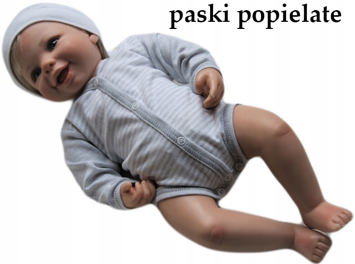 

Body rozpinane pajacyk długi rękaw 56 bawełniane