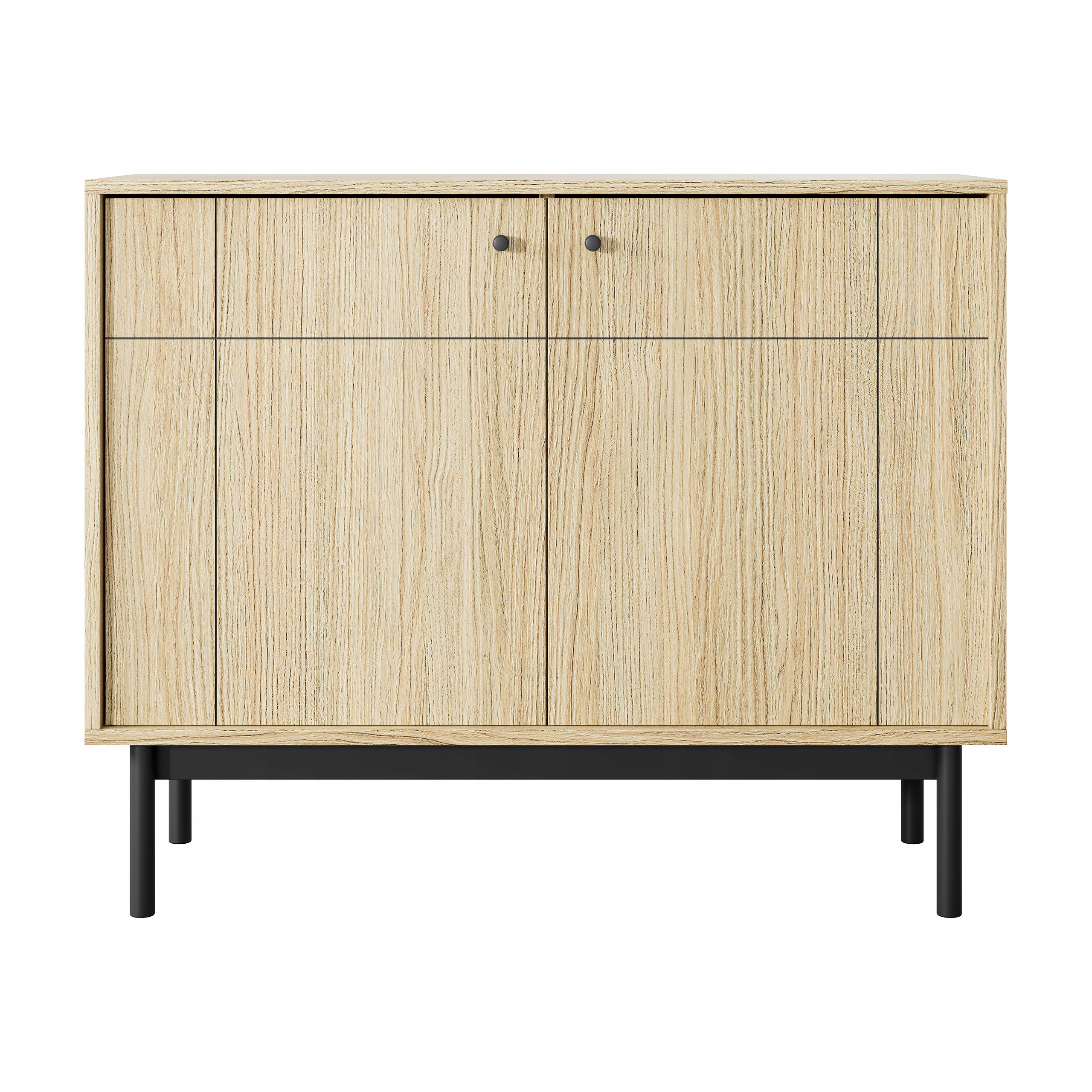 Komoda Giapponese 104 cm do obývacího pokoje Ložnice 2 Dvířka Dub
