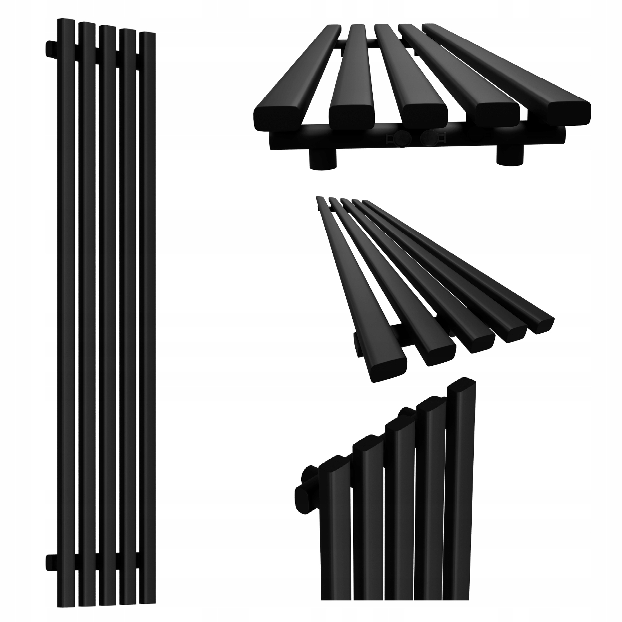 Dekorativní radiátor HORYZONT5 120x37 černý mat