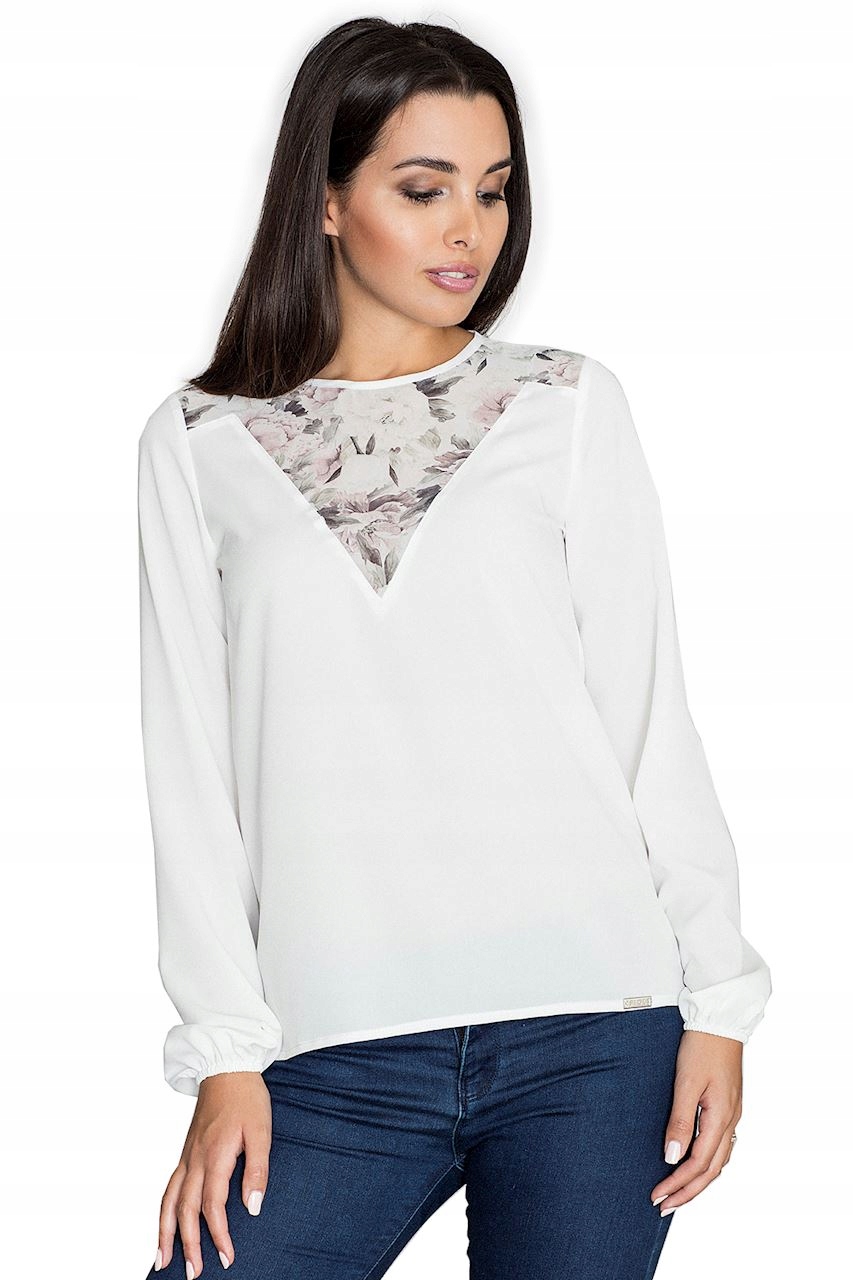 

Figl Bluzka M549 Damskie Ecru -L-