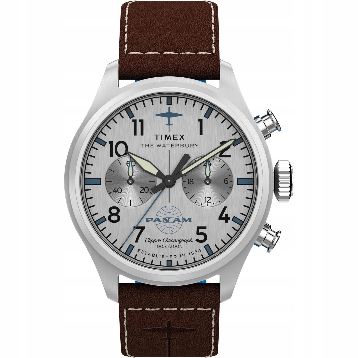 Pánské Hodinky Timex TW2Y38700 hnědé