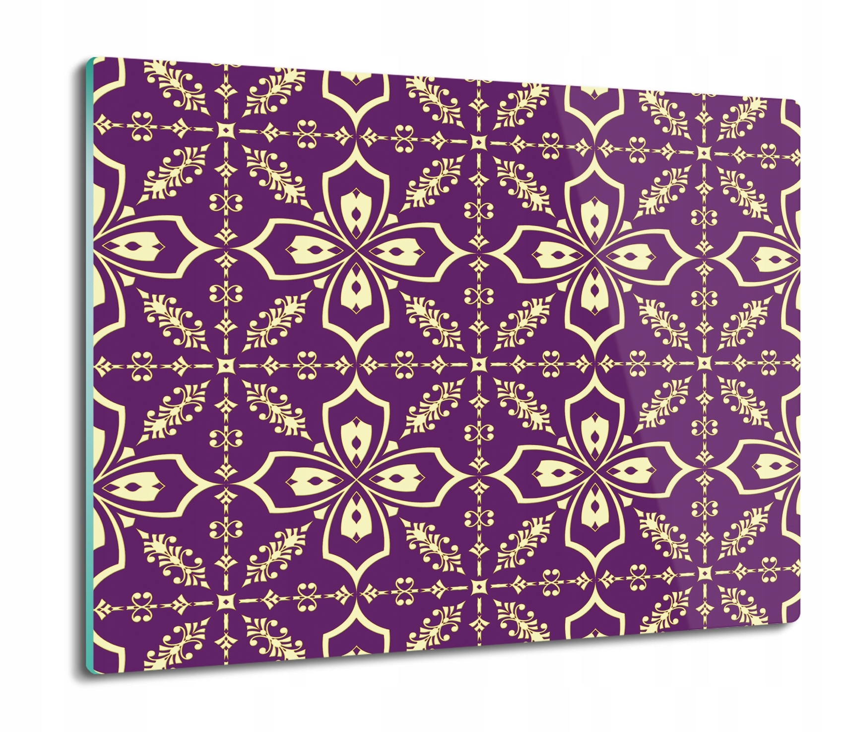 

Ornament kwiaty wzór 60x52 deska do kuchni szklana