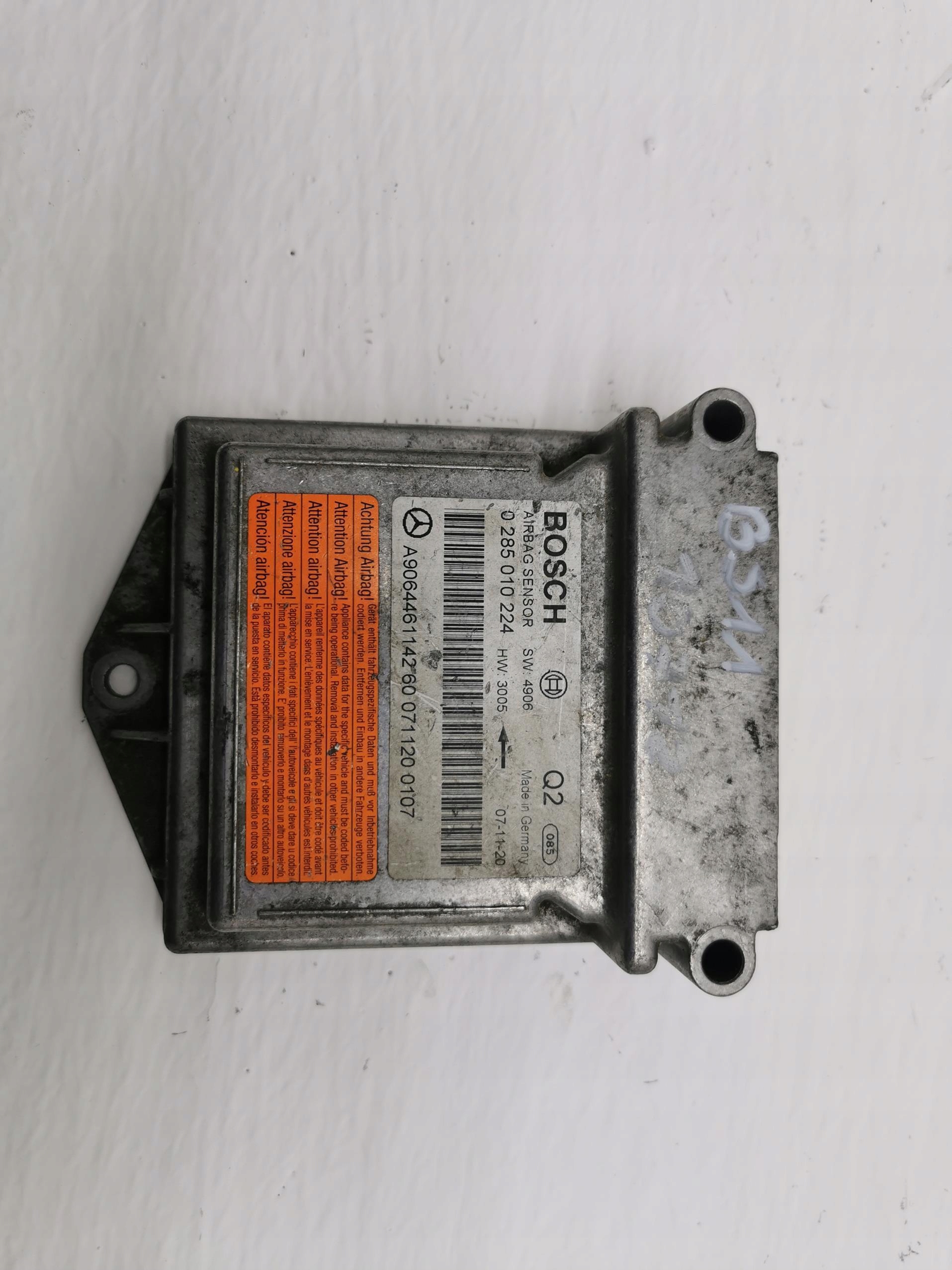 modulo airbag MERCEDES SPRINTER W906 0285010224
