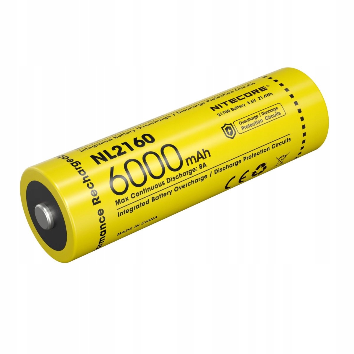 Akumulator Nitecore NL2160 21700 6000 mAh 3,6 V 8 A IPX6