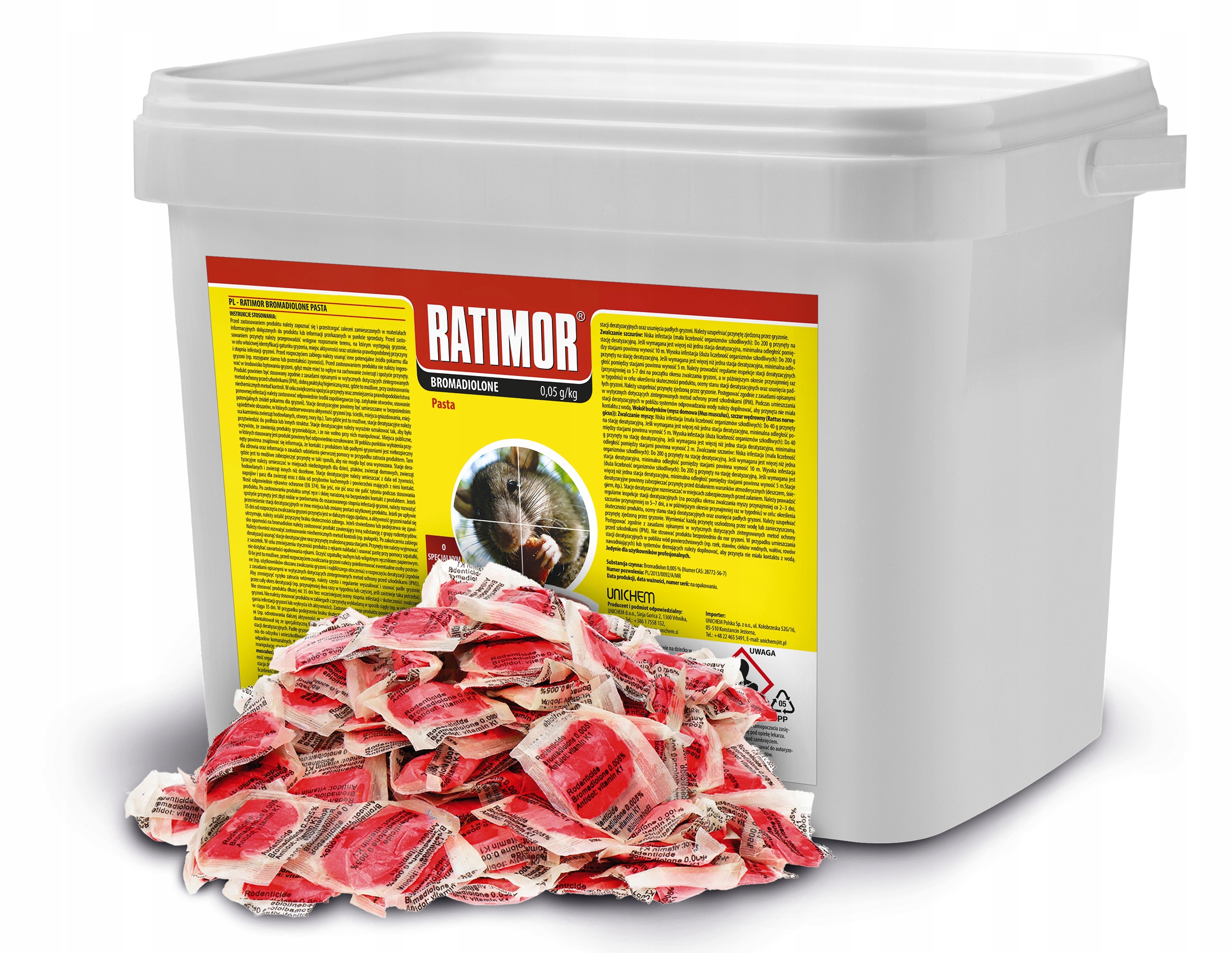 

Trutka Pasta Na Szczury Myszy Kuny Ratimor 3KG