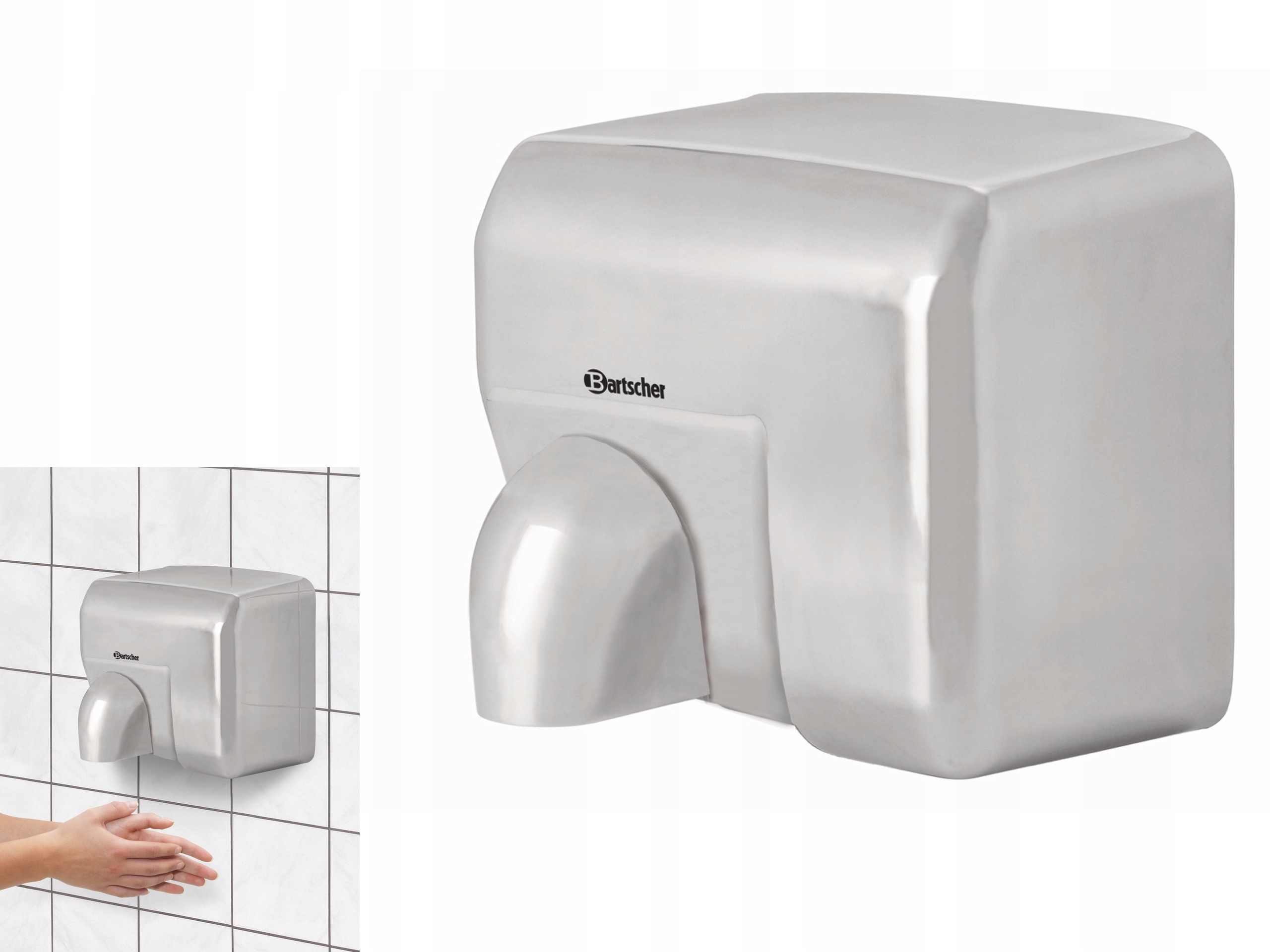 Sušič Rúk S Pohybovým Senzorom 2300 W Inox Bartscher
