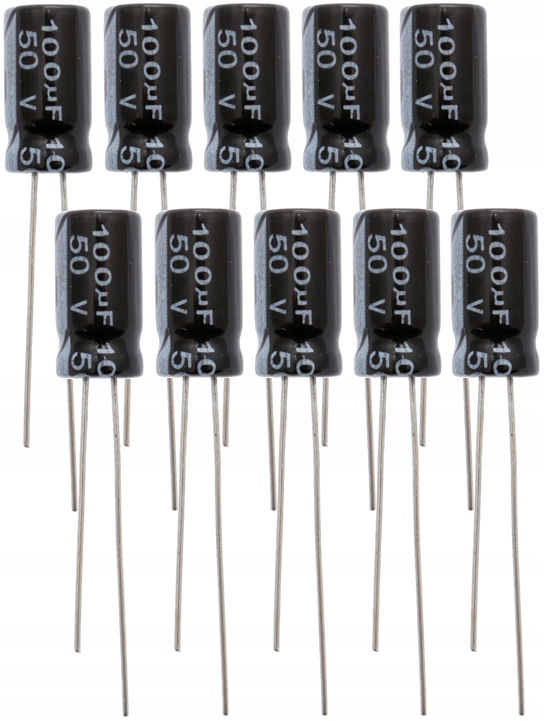 

Kondensator Elektrolityczny 100uF 50V [ 10szt ]