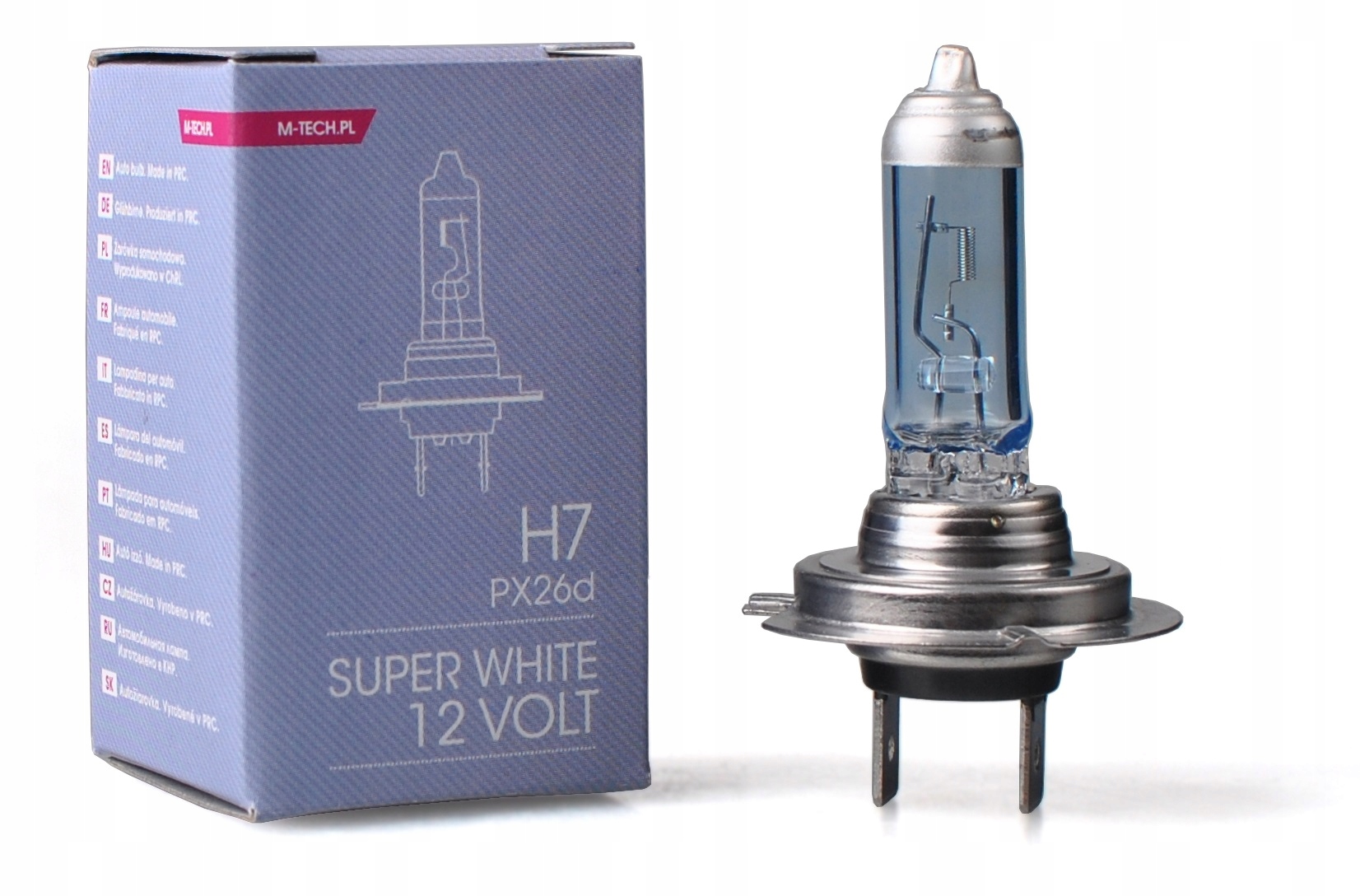 

Żarówka H7 +100% Światła, White, Xenon MTech