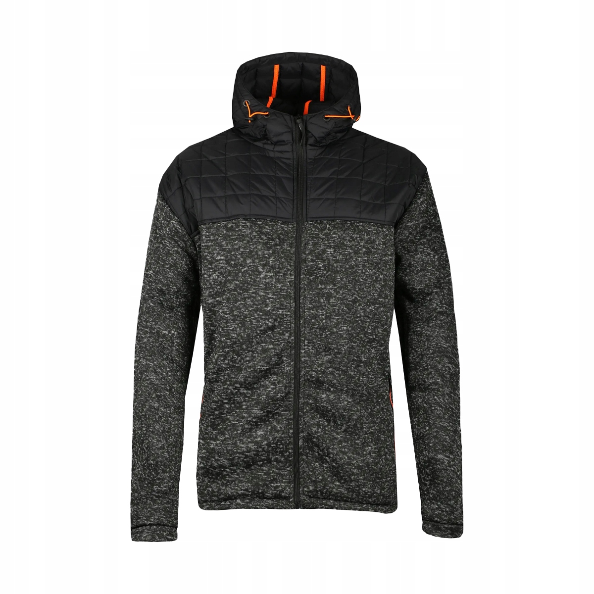 Pánská hybridní treková bunda Aulp Bukai s kapucí, černá, velikost M