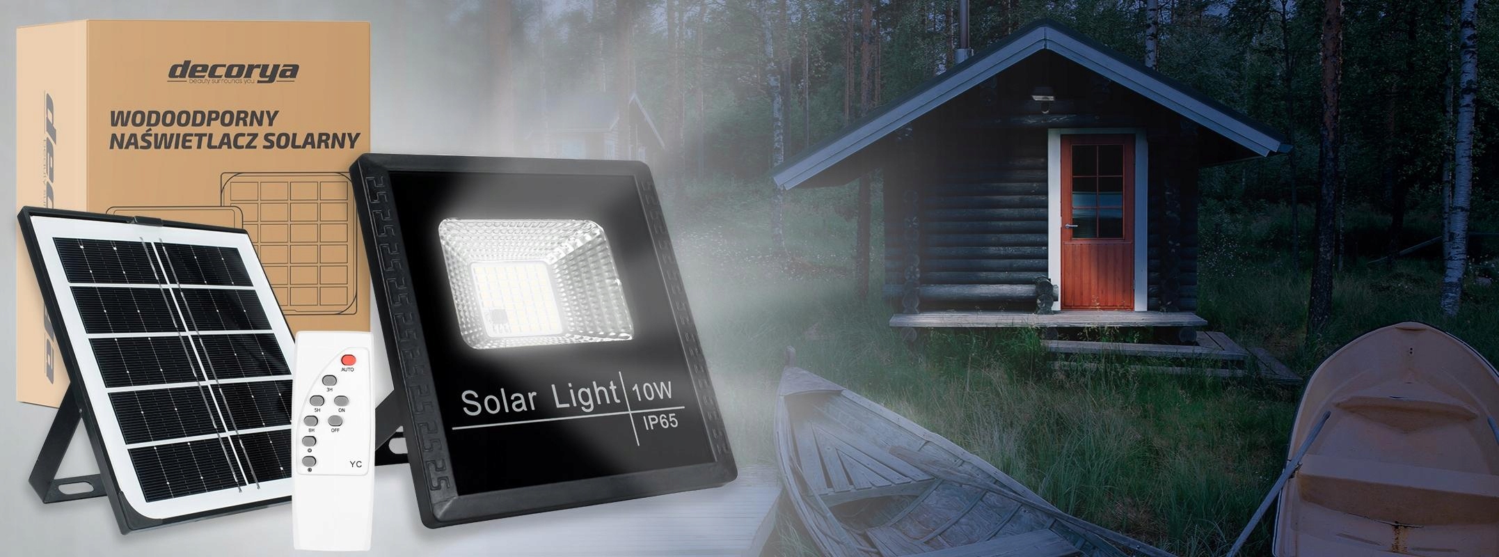 Lampka Lampa Solarna Tarasowa LED 10W IP65 Solar Marka Decorya
