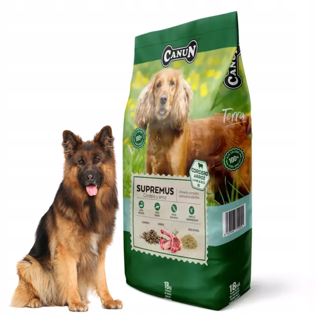 Canun 18kg karma sucha z jagnięciną dla psa dorosłego