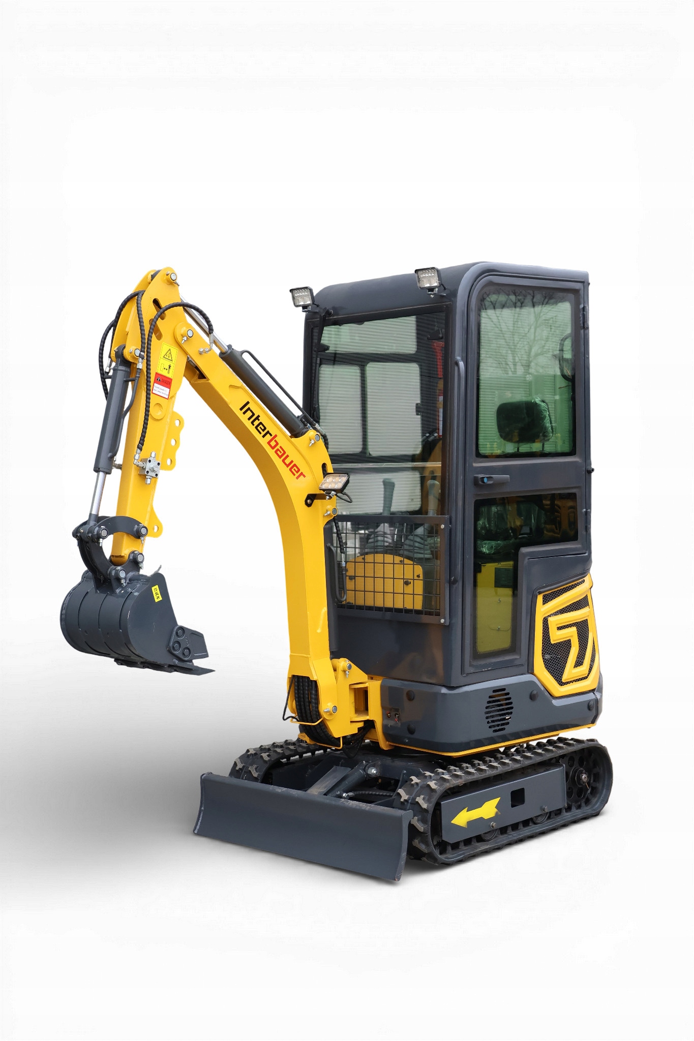 NOWA minikoparka Interbauer MKT12B 1200kg RAMIĘ SKRĘTNE KABINA