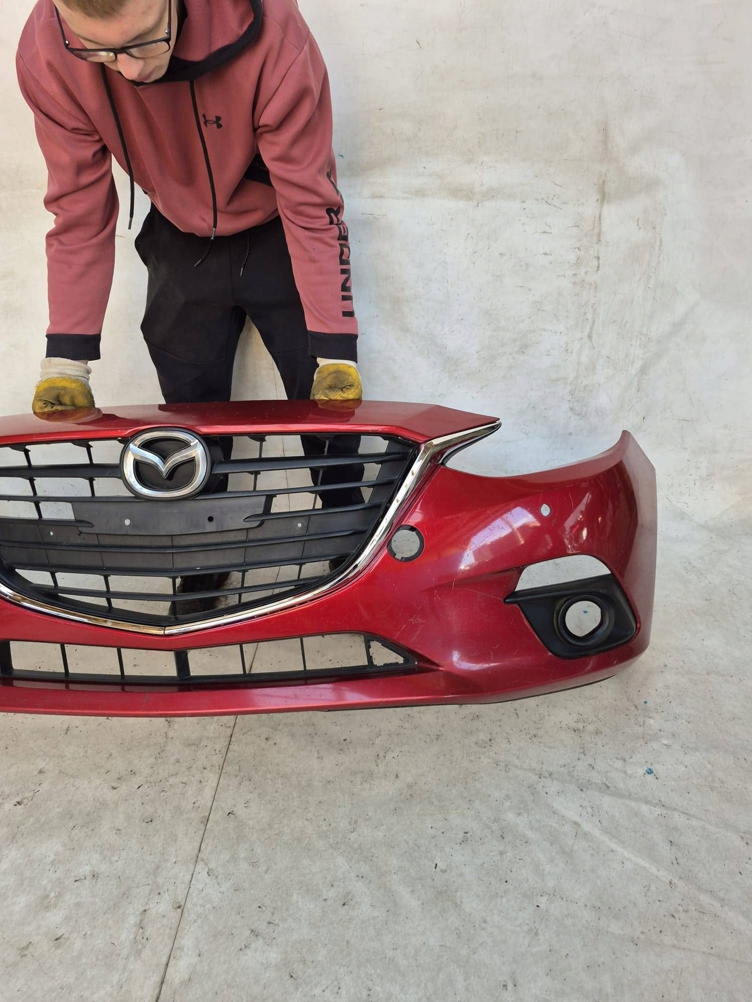 MAZDA 3 III BM 13- bumper front front grill grid 4XPDC BHN1-50031
