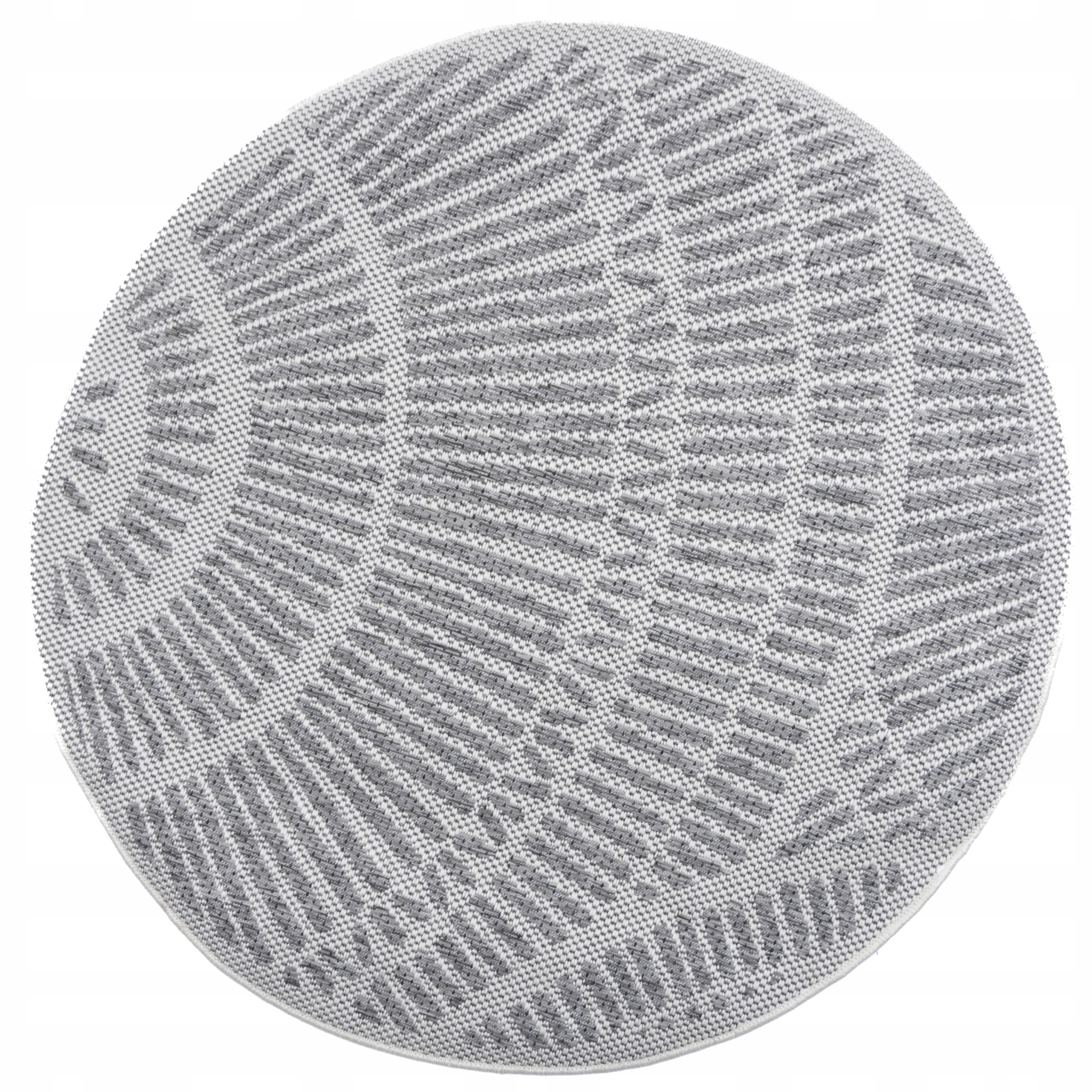 Koberec Kulatý Vnější Šňůrový Boho Šedý 120