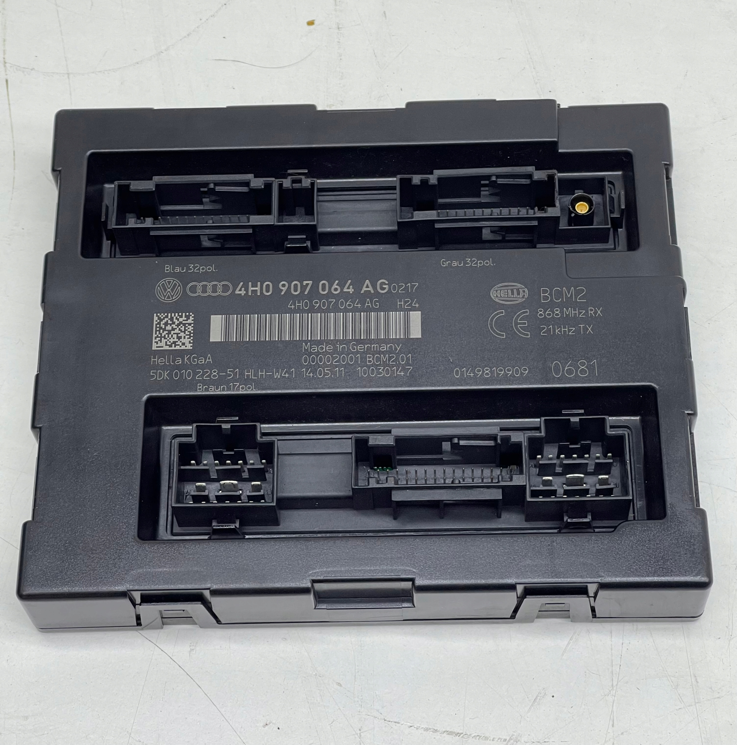 AUDI A7 A6 C7 module control unit komfortu BCM 2 868MHz LEGALNY!