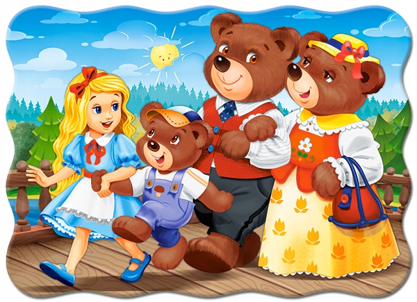 

Puzzle 30 Bajka Złotowłosa I Tyrzy Misie 4+ Castor
