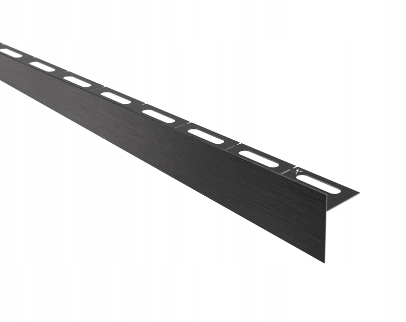 Spádová Podlahová Lišta Černá Matná Levá 120