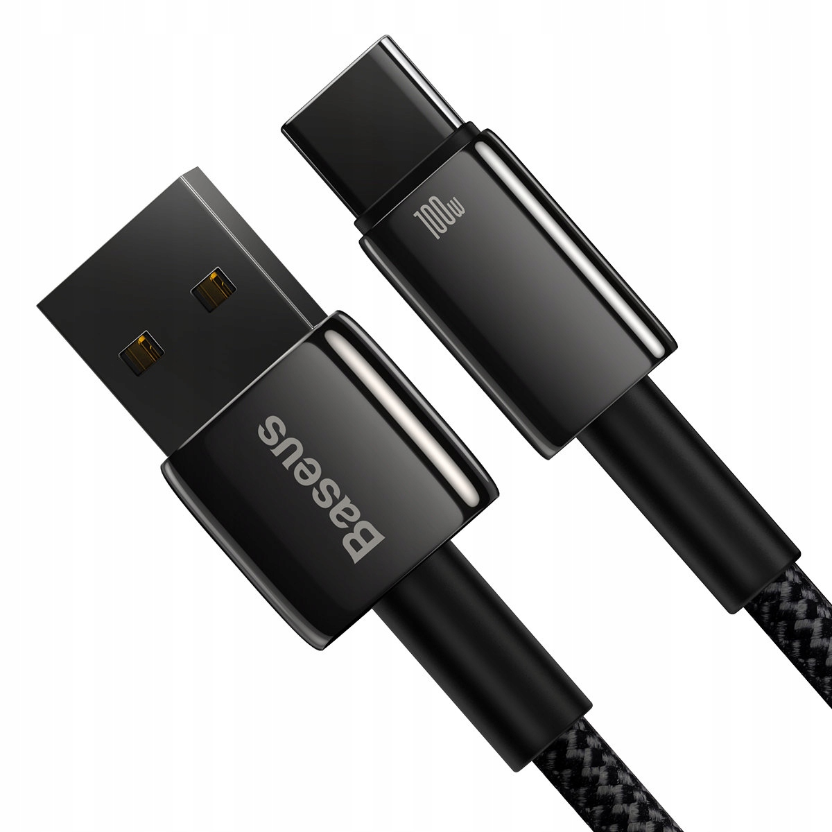 BASEUS SZYBKI KABEL USB - USB-C 100W MOCNY PRZEWÓD DO TELEFONU KOMPUTERA 1m Marka Baseus