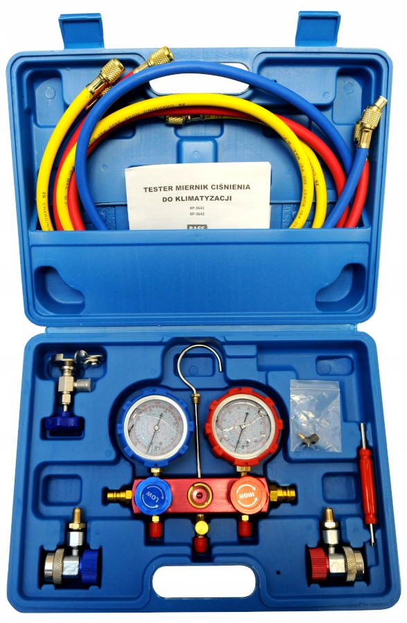 TESTER MIERNIK SZCZELNOSCI KLIMATYZACJI ZAWORKI Producent code BASS POLSKA ZESTAW BP 3641