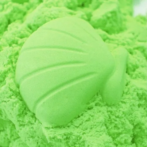 PIASEK KINETYCZNY 1 KG ZIELONY PIASKOLINA Marka inna