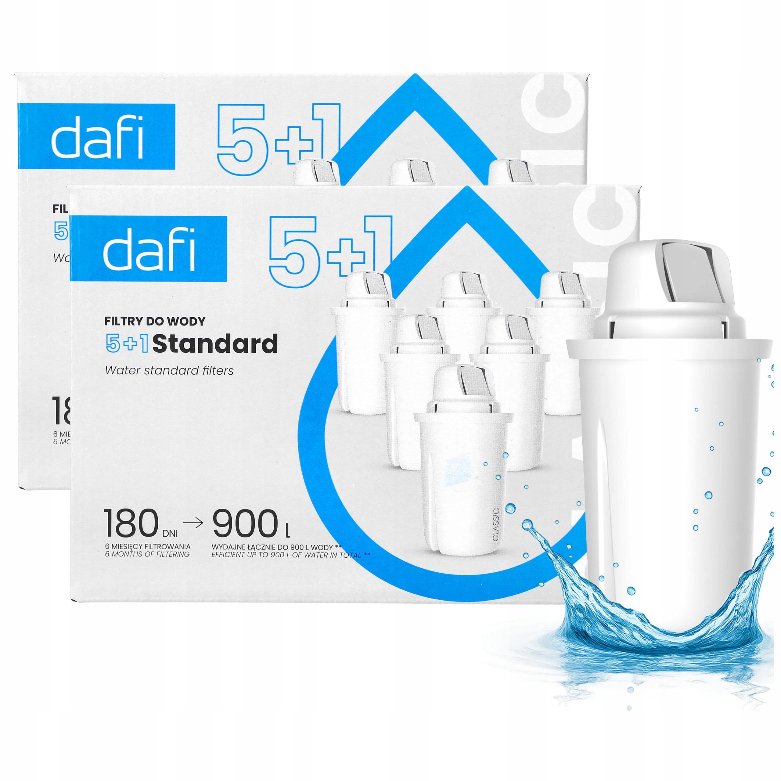 Wkład filtrujący do dzbanka Dafi Oryginał Dafi Classic Standard 12 szt