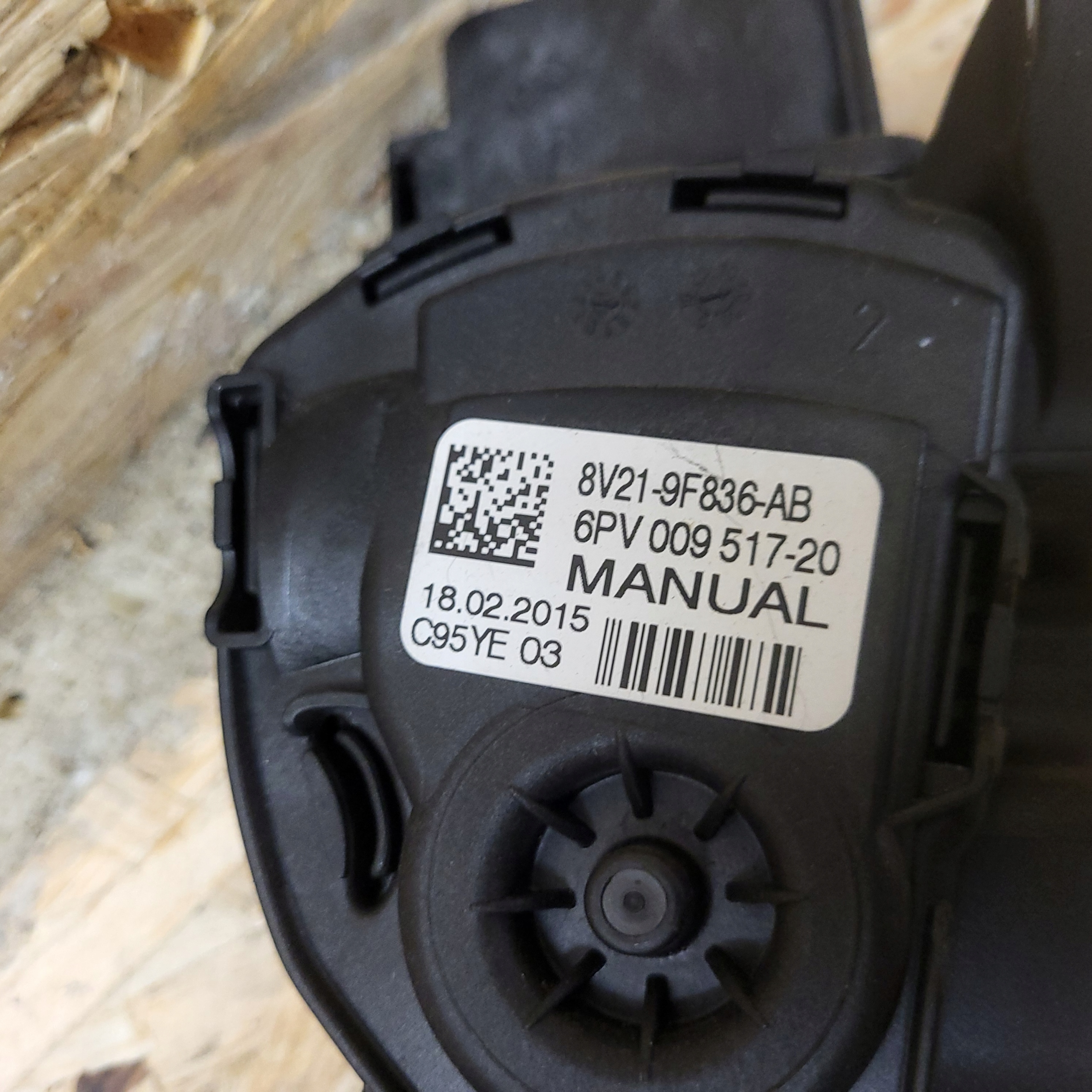 FORD B-MAX 12-19R accelerator pedal potentiometer 8V219F836AB