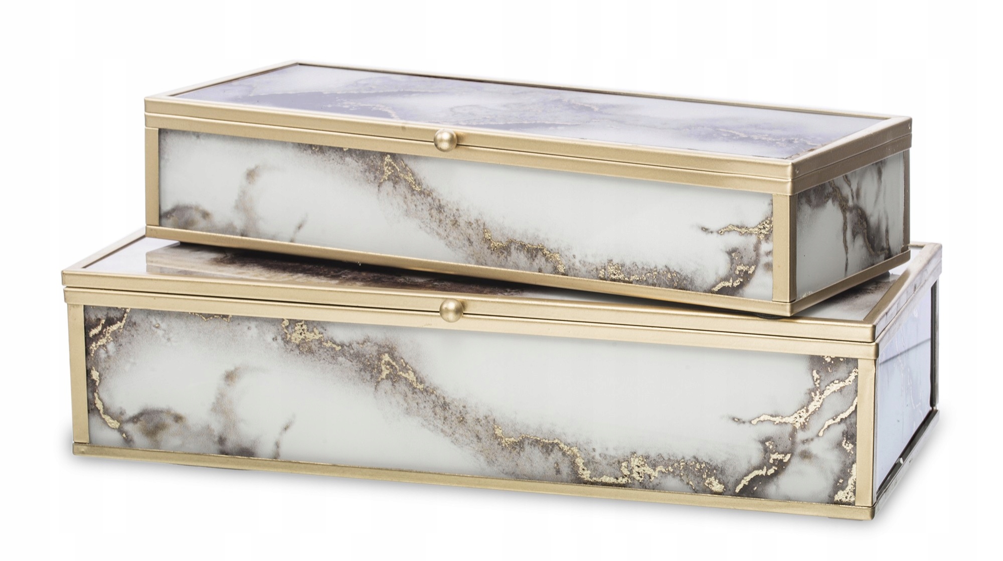 Sada 2 organizér na šperky, mramor