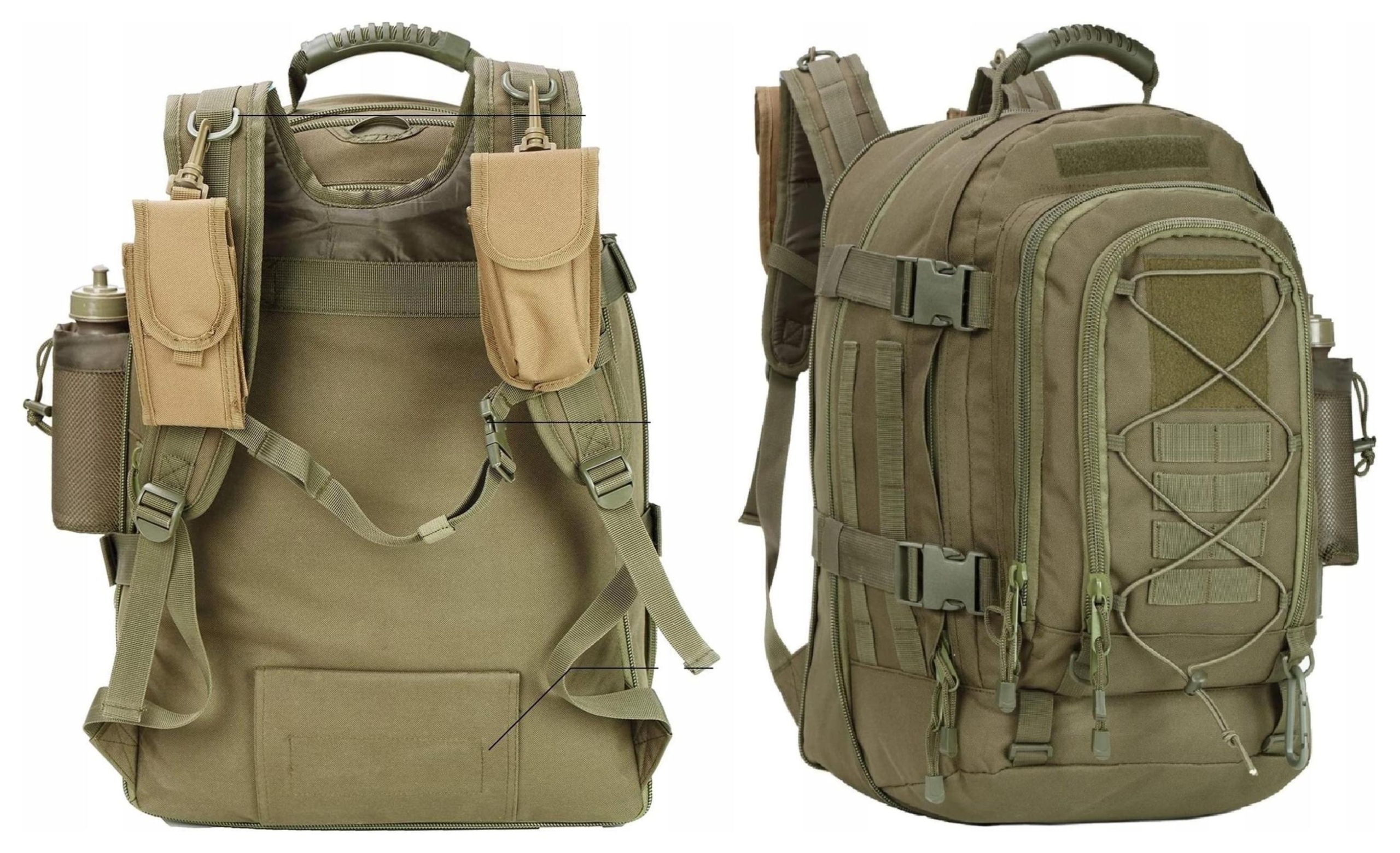 Velký Taktický Vojenský Batoh Survival 64L Evakuace 1051