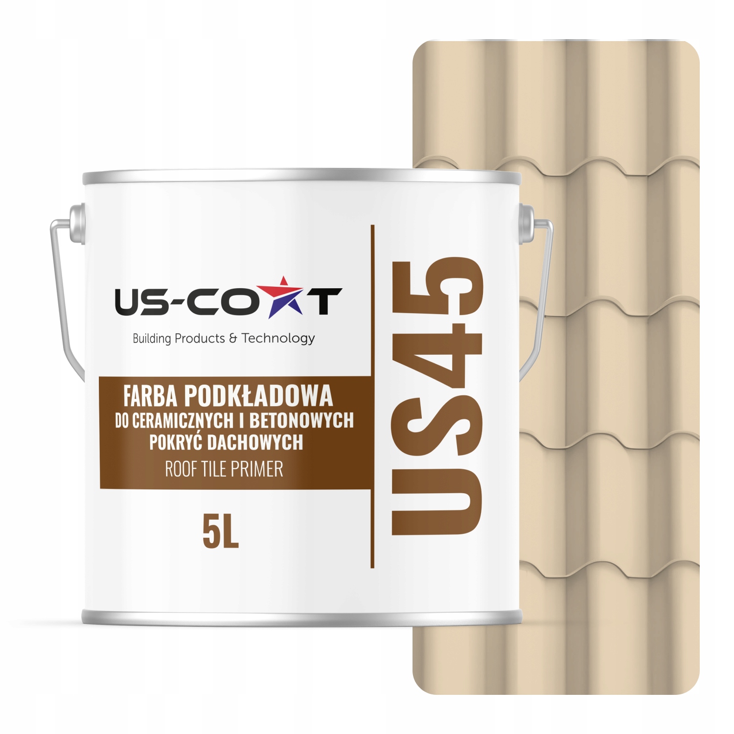 Podkladová Farba Na Keramickú Strechu Krémovo Béžová RAL1015 Mat 5L 35 m2