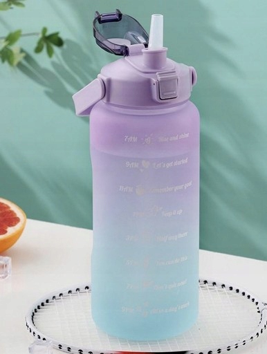 BUTELKA NA WODĘ BIDON SPORTOWY Z MIARKĄ Z PODZIAŁKĄ NA SIŁOWNIE FITNESS 2L Model 50536D