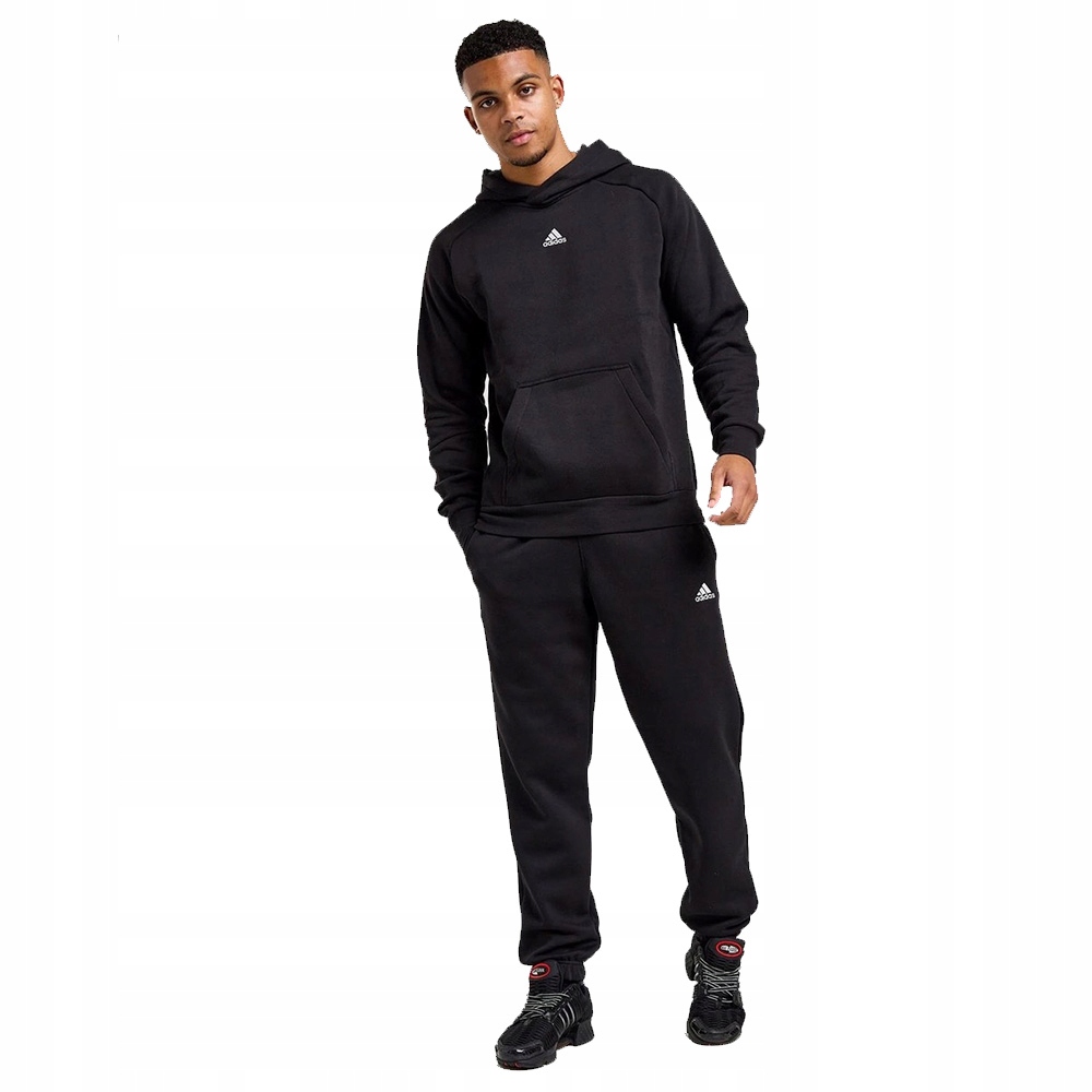 Teplákovka pánský komplet adidas Essentials Mikina s kapucí kalhoty černá vel. XXL
