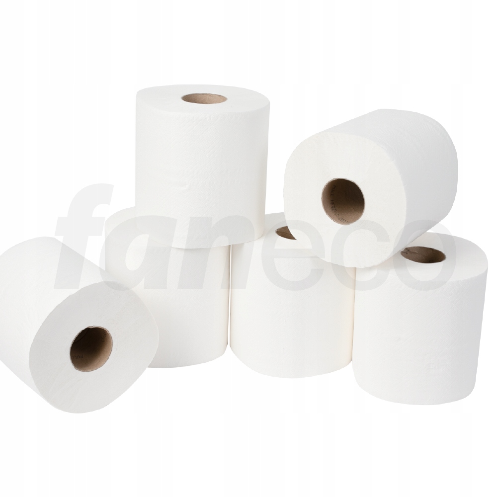 Levně Papírový ručník v roli značky Faneco Premium (2 vrstvy) 6 kusů