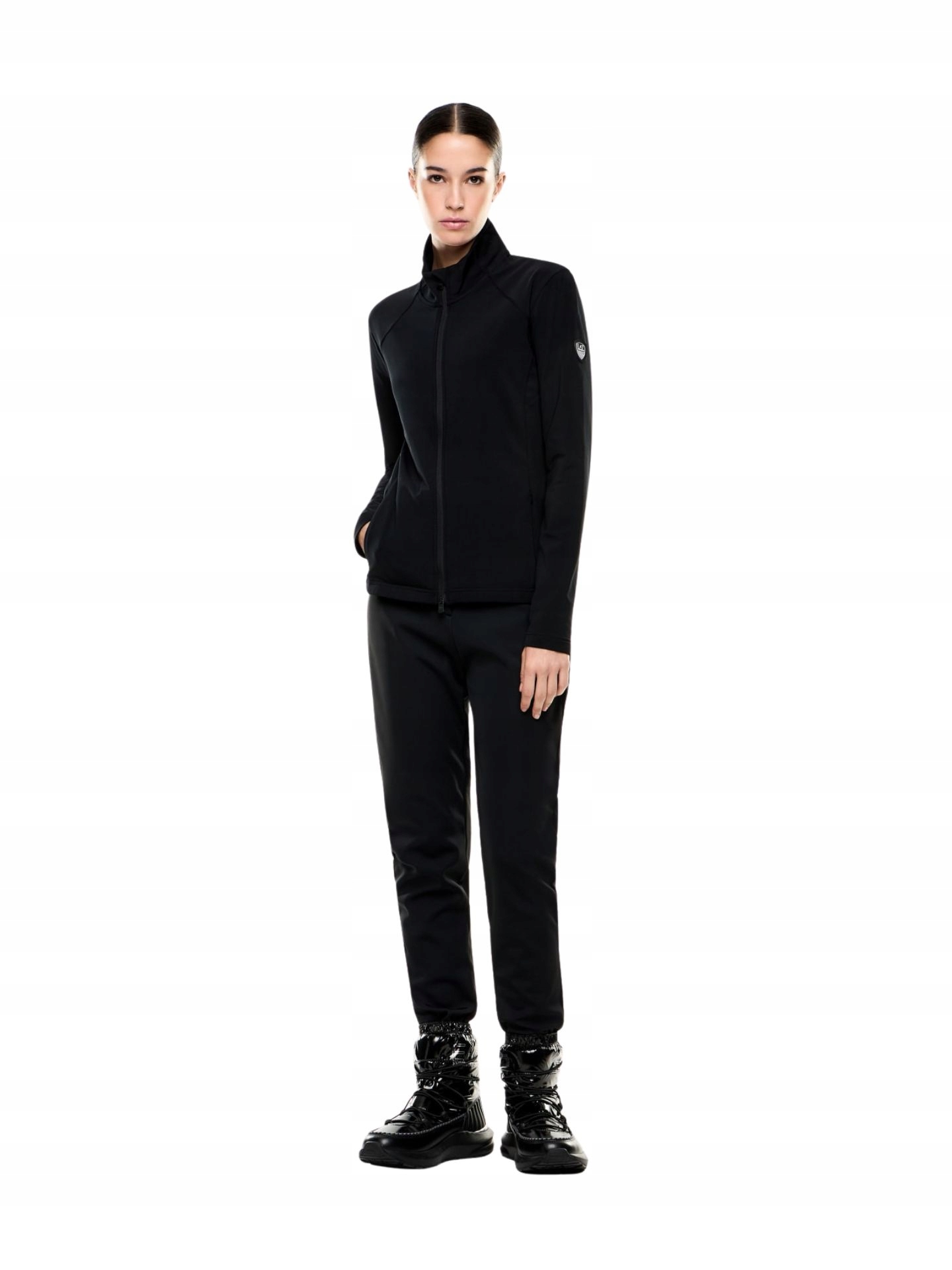 Legginsy damskie EA7 Emporio Armani Kitzbühel Softshell Leggings Black M