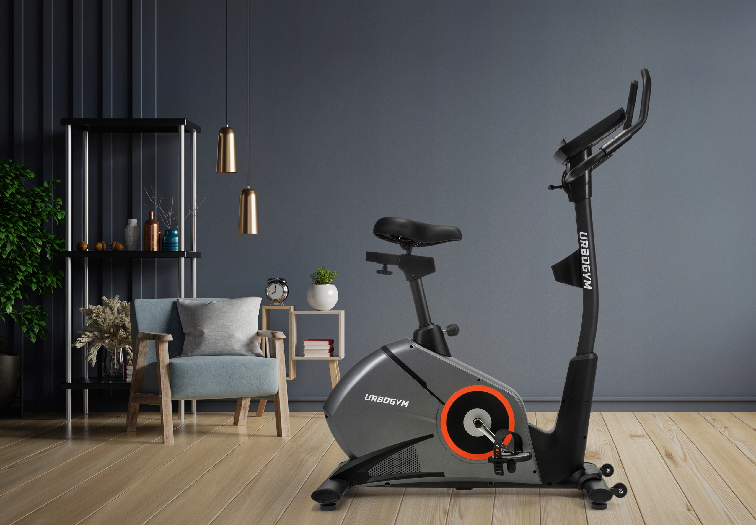 Stacionarus „BIKE URBOGYM LEAD“ treniruočių dviratis, sukurtas Mareko Urbogymo