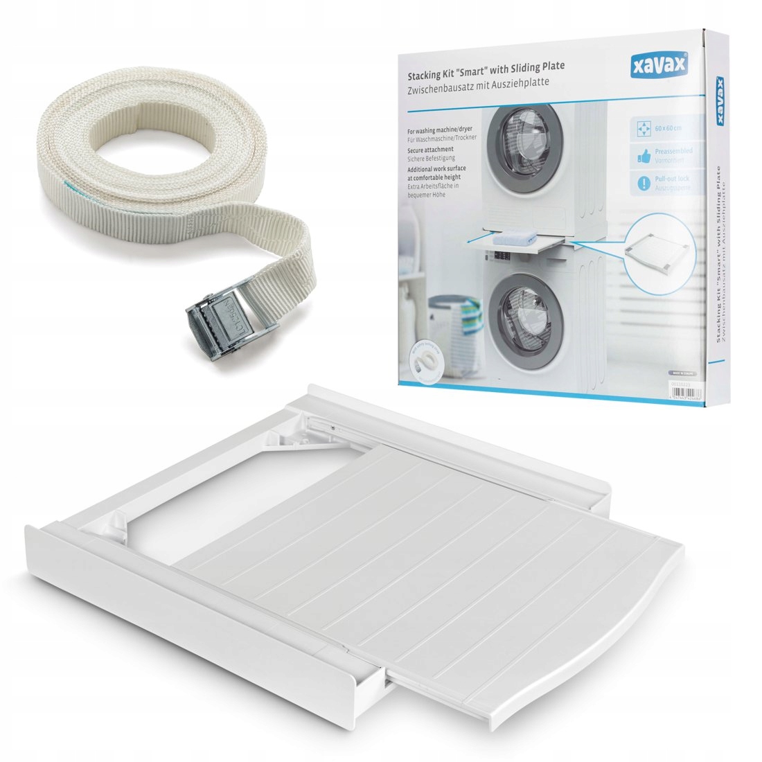 Uniwersalny Łącznik Ramka Do Pralek I Suszarek Xavax Smart Z Wysuwną Półką
