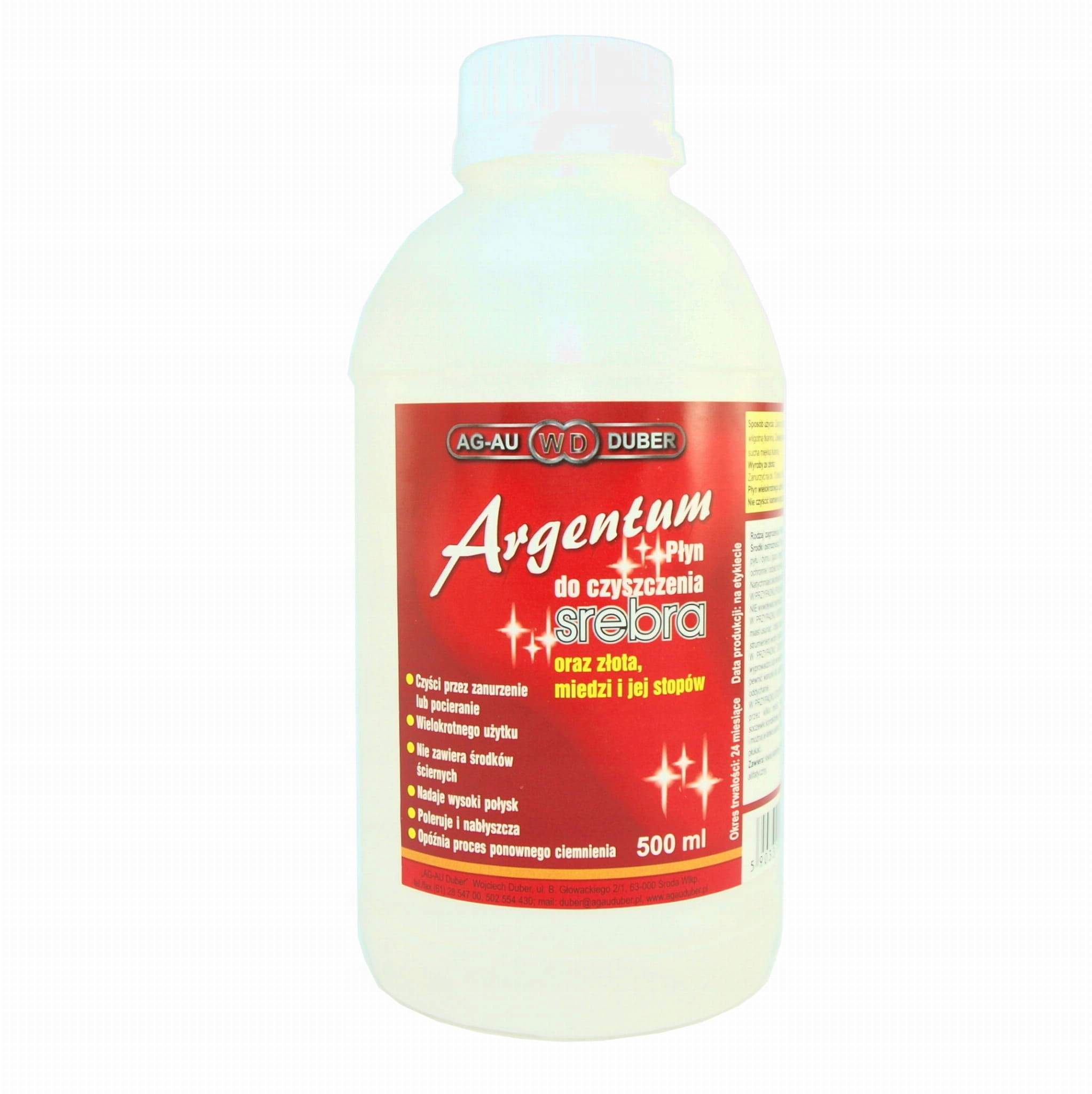 

Argentum Płyn Do Czyszczenia Srebra Złota 500ML