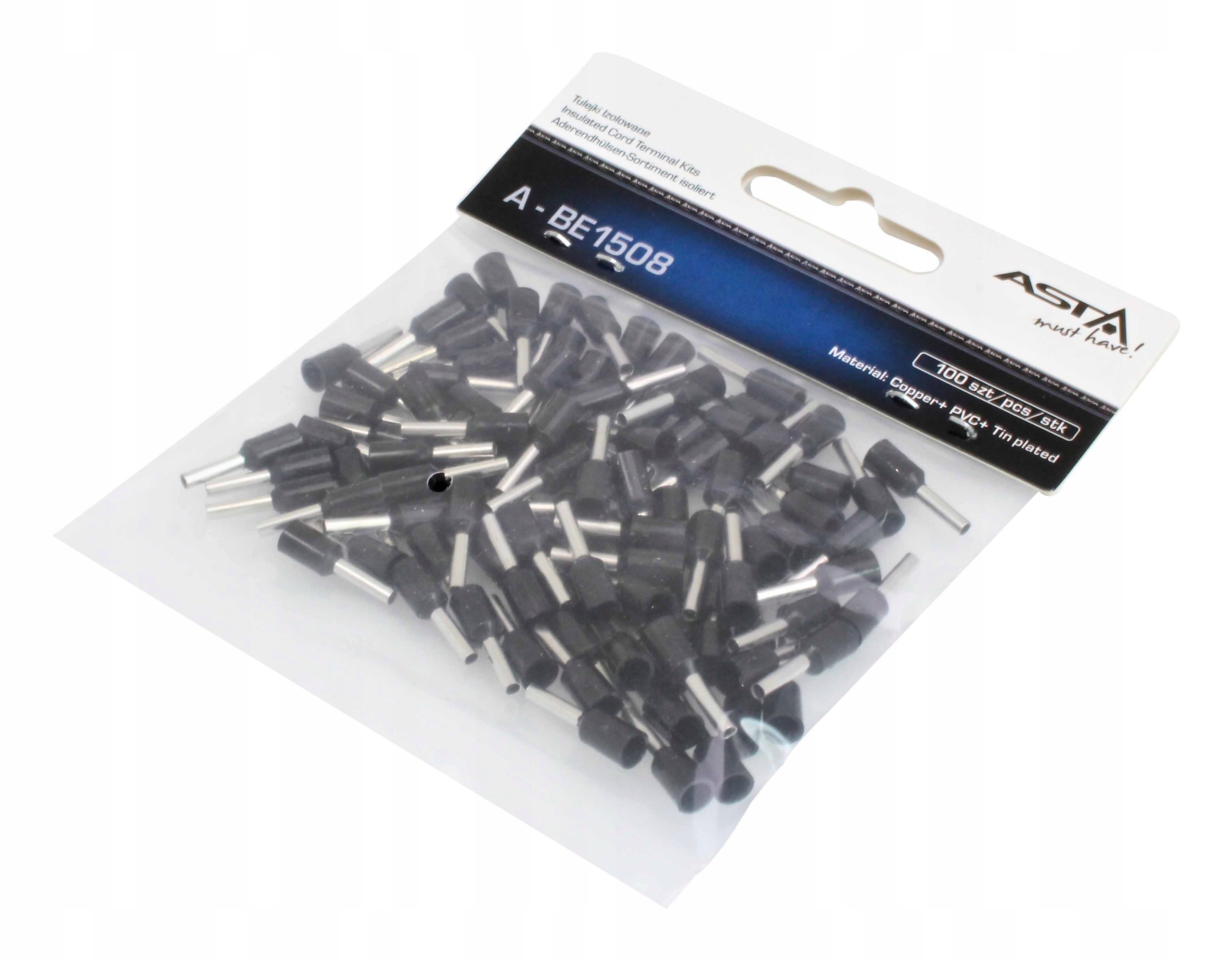 Tulejka Izolowana 1.5mm2 100szt. Asta A-BE1508