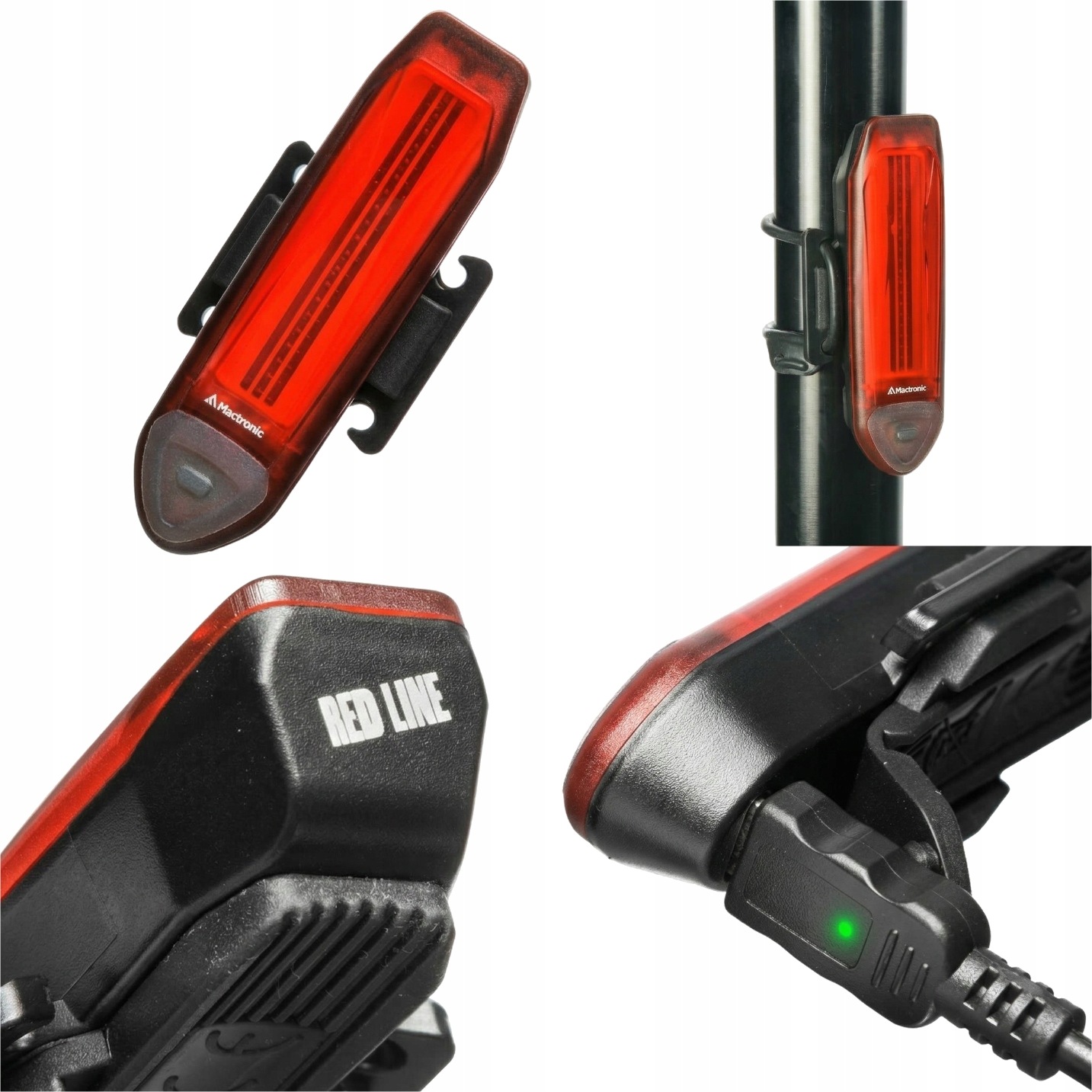 Lampa Rowerowa Tylna Mactronic RedLine Cob 20lm IPX4 ABR0021